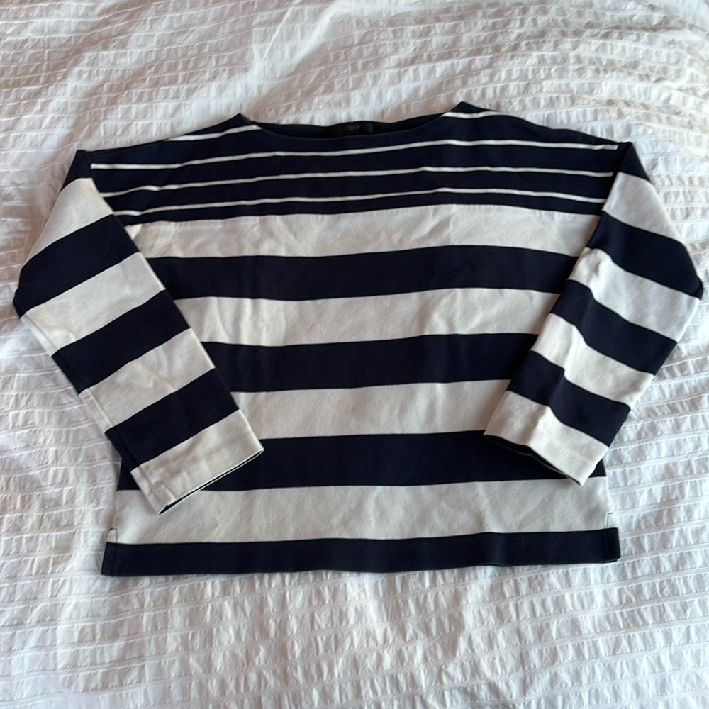 J. Crew boatneck stripe tee XXS